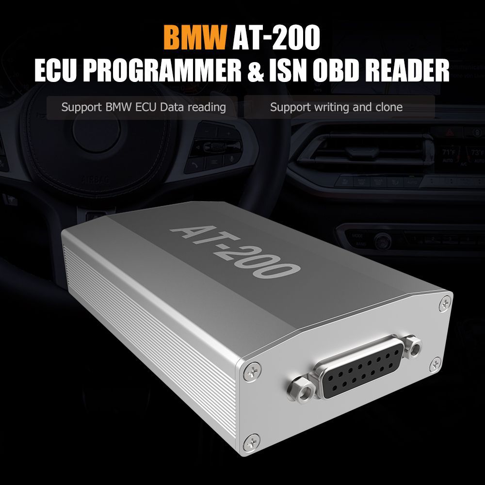 Программист ЭБУ BMW AT-200 AT200 V1.7.0 и ISN OBD Reader Поддержка MSV90 MSD85 MSD87 B48