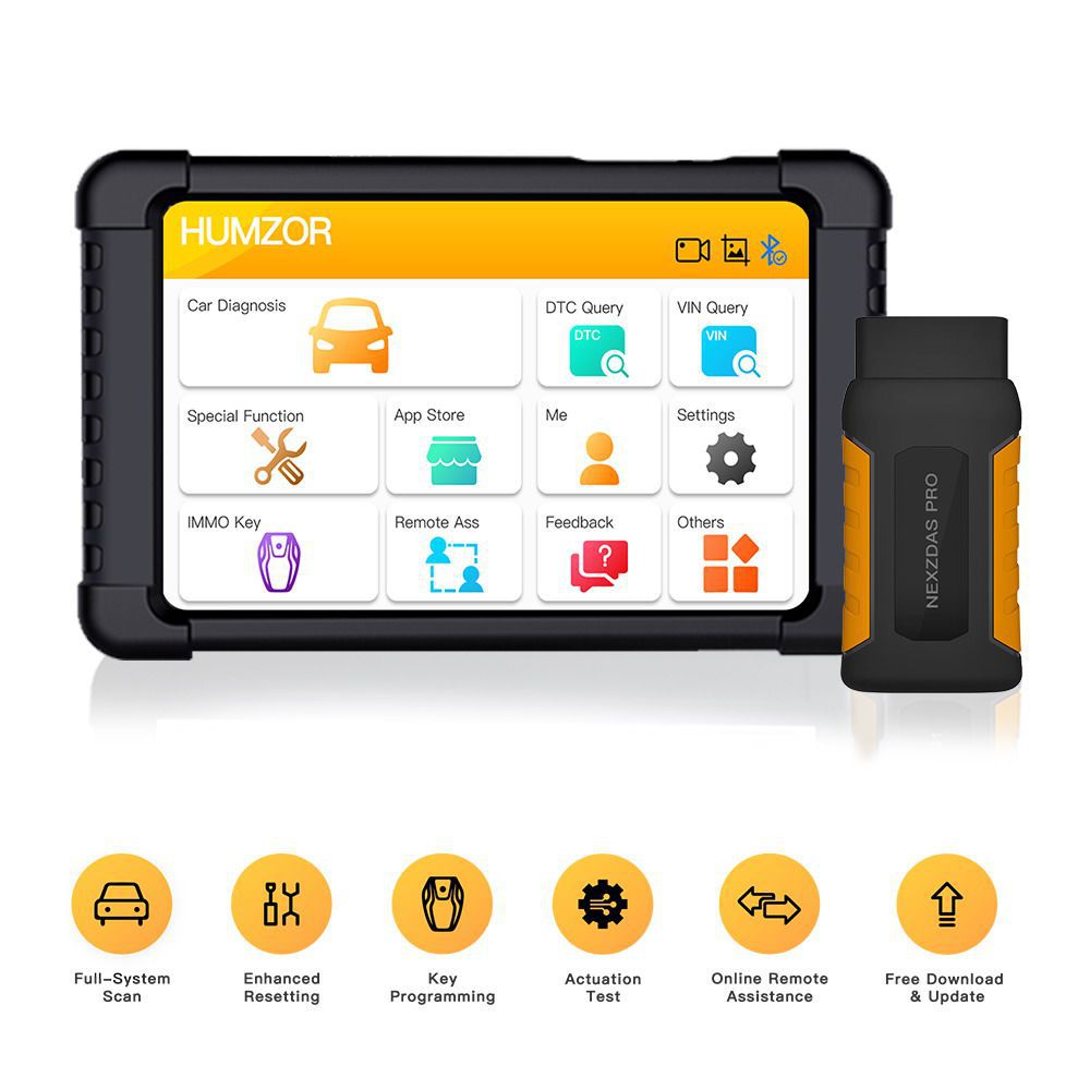 Humzor NexzDAS Pro Perodua Bluetooth 10 дюймов Планшет Полная Система Авто Диагностический Инструмент Профессиональный OBD2 Сканер
