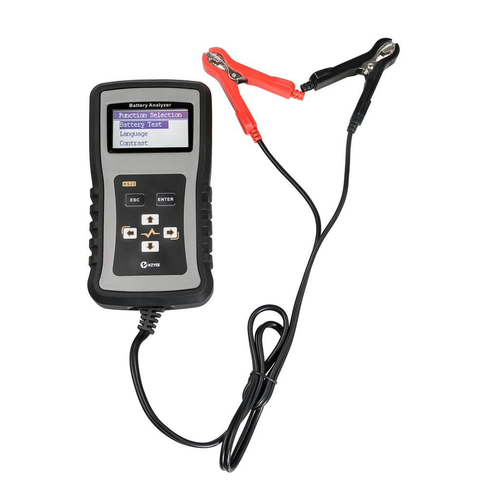 анализатор батареи KZYEE KS20 для 12 / 24V лимузин 100 - 1700 CCA авто аккумуляторный прибор для испытания системы запуска и зарядки