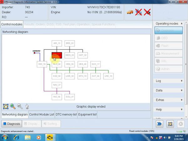 VW / Audi Import / First / Shanghai / Skoda ODIS 2.23 / 2.22 Software