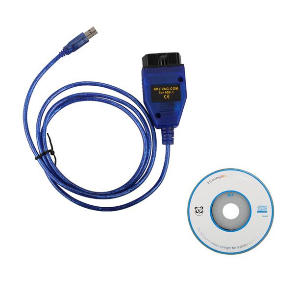 VCDS VAG COM 409 VAG KKKL интерфейс OBDII USB автомобильный диагностический кабель, Audi / VW / SKODA / кресло с микрочипом FT32RL