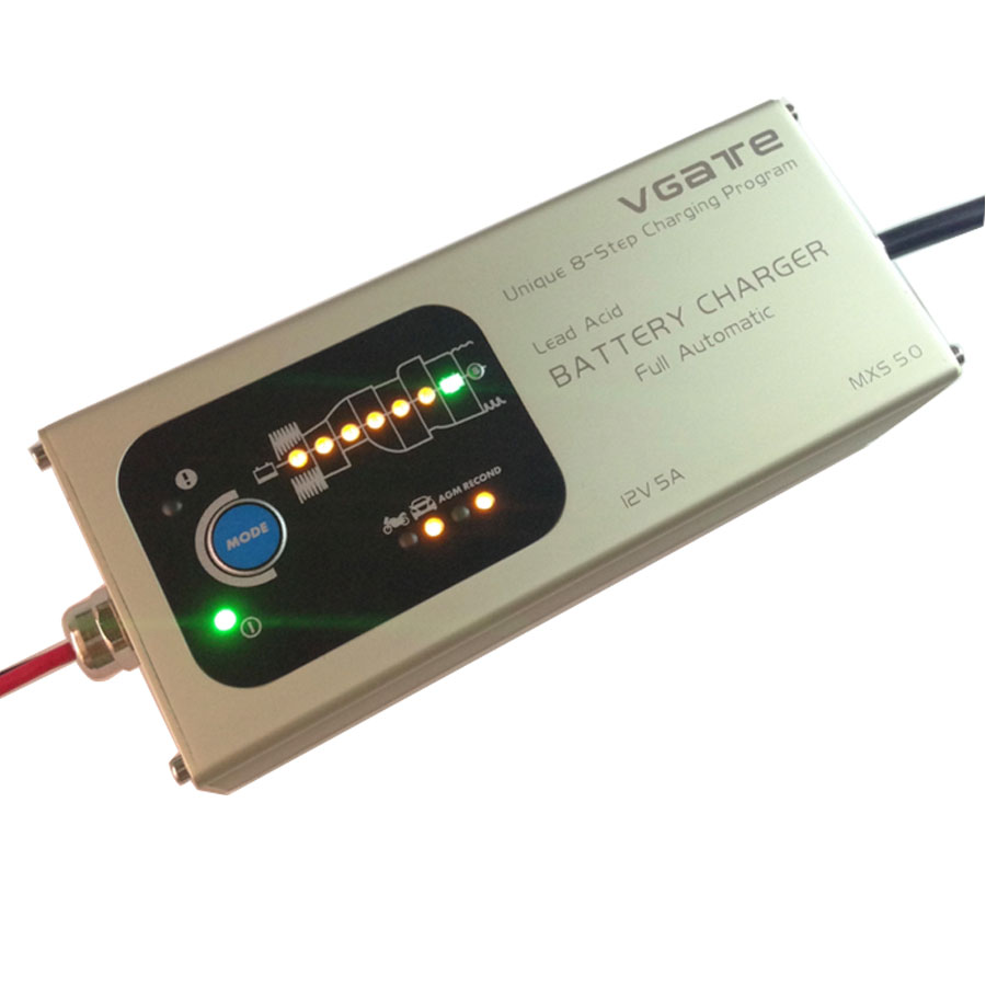 VGATE MXS 5 полностью автоматический 12V 5A интеллектуальный свинцово - свинцовый аккумулятор