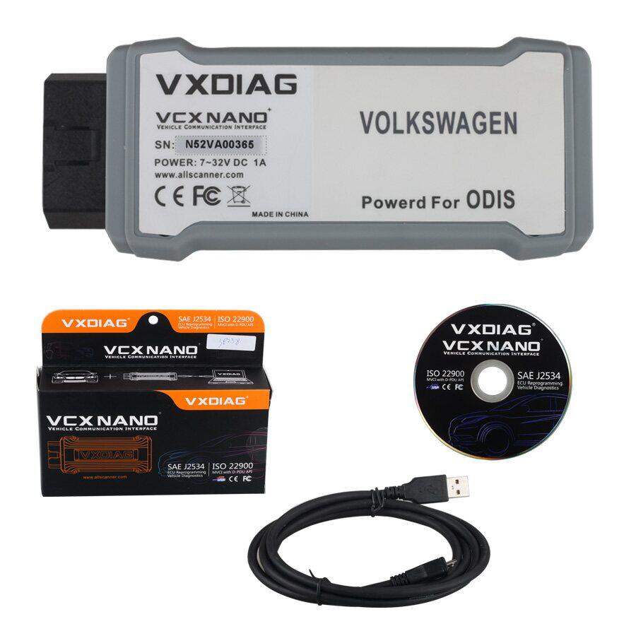 VXDIAG VCX Nano 5054 A ODIS V4.0.0 поддержка многоязычных протоколов UDS