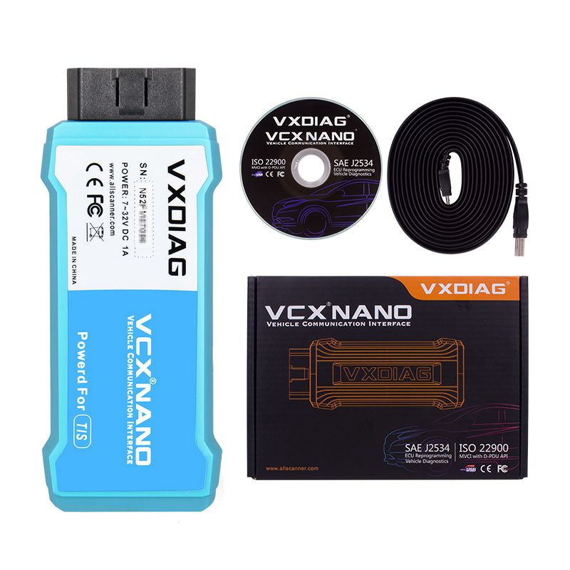 Vxdiag VCX нано для Toyota TIS Studio V1.00.127 совместимая версия SAE J2534 WiFi