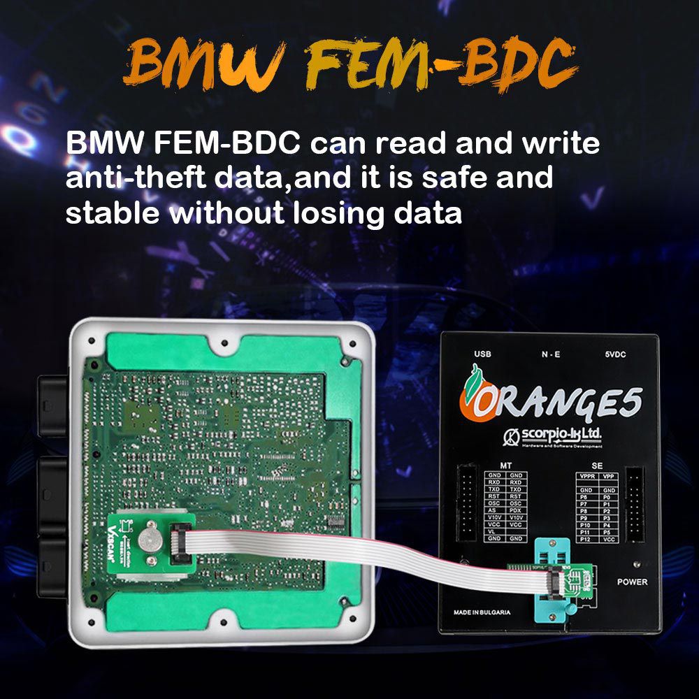 VxSCAN 8PIN адаптер BMM FEM - BDC 95128 / 95256 чип для считывания данных против краж работает с программистом VVDI PROG / CG PRO9S12 / ORANGE5 / IPROG + / UPA USB