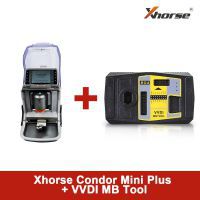 Xhorse Condor MINI Plus Cutting Machine with VVDI MB BGA Tool Key Programmer Get One Free BGA Token Everyday
