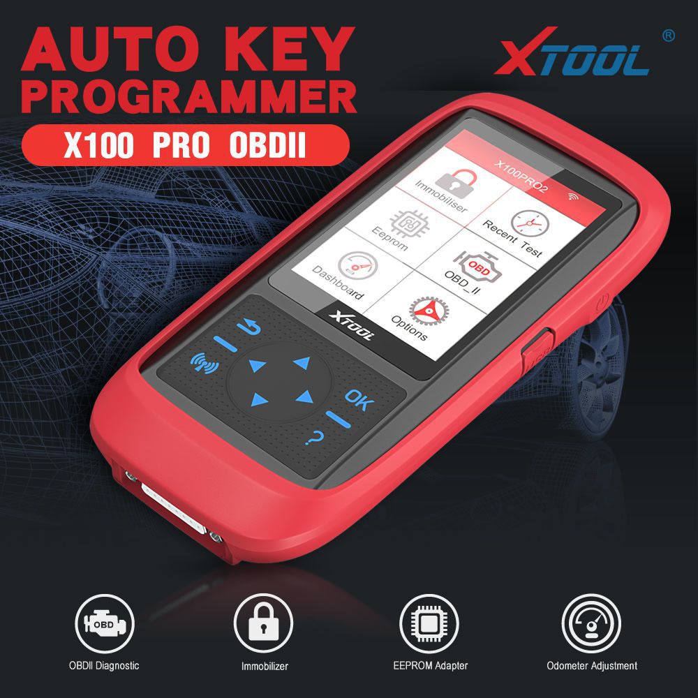 Программатор ключей XTOOL X100 Pro2 с адаптером EEPROM