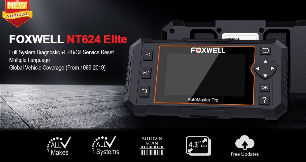 FXWELL NT624 - элитный сканер OBD2
