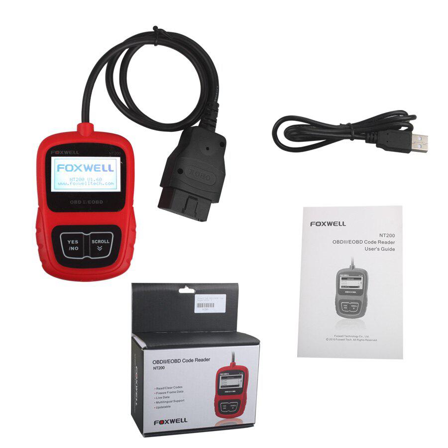 FXWELL CAN OBDII / EOBD - Программа чтения и обновления кода NT200