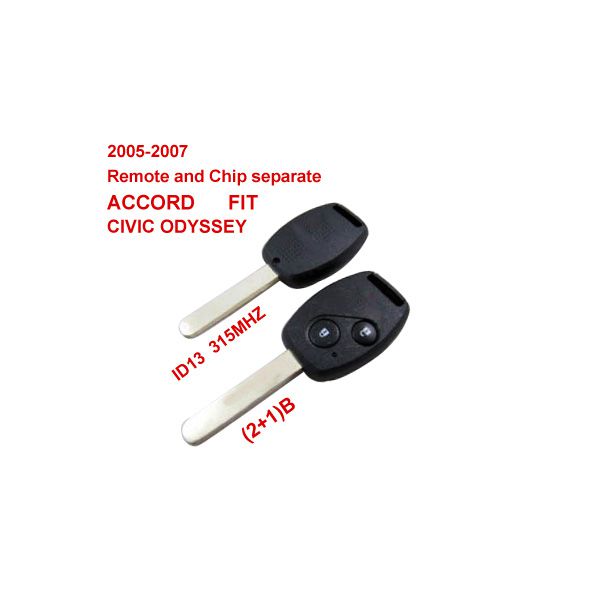 2005 - 2007 удаленный ключ 2 + 1 кнопка и чип разделения ID: 13 (315 МГц) 10pcs/lot
