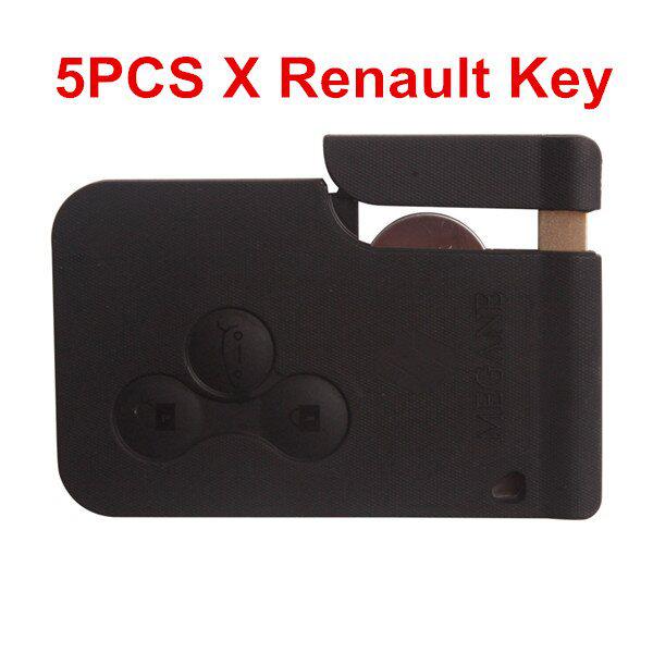 5PCS/lot Renault 3 Button Smart Key 433MHZ