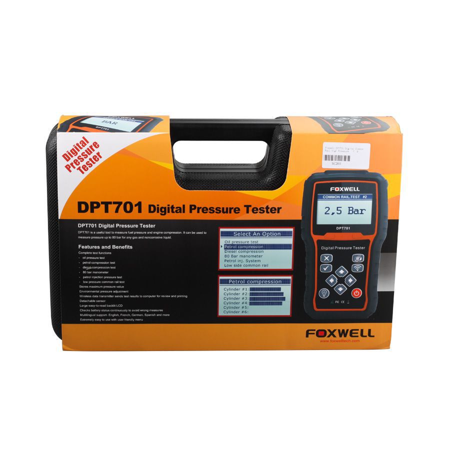 Foxwell DPT701 цифровой манометр