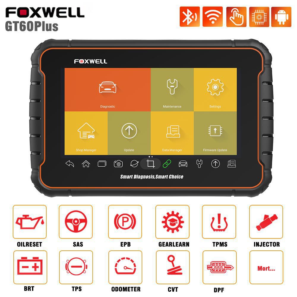 FXWELL GT60 плюс системный OBD2 автомобильный сканер драйвер и код ABS кровоизлияние код DPF