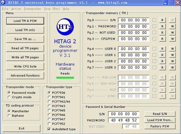 Программа HITAGV3.1 для программиста 1