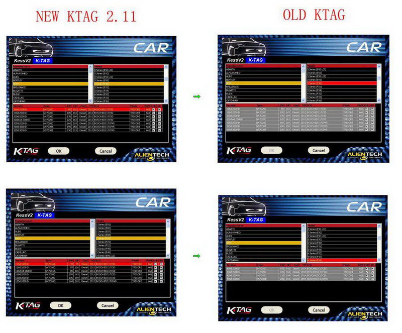 сравнение новой KTAG со старой KTAG