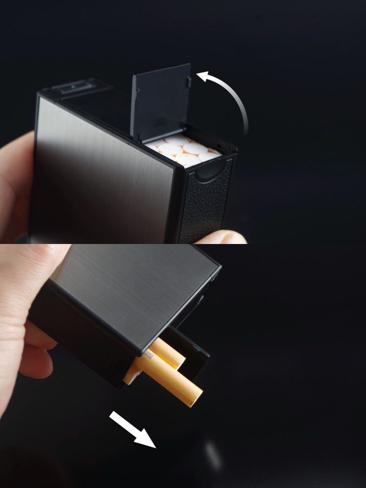 V707 металлические сигареты с зажигательной машиной USB