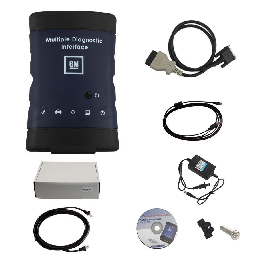 Новейший высококачественный GM MDI множественный диагностический интерфейс Wifi с программным DVD