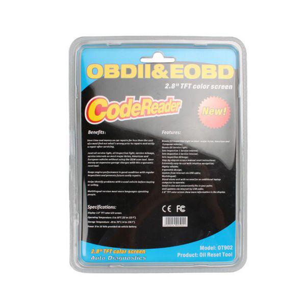 OBDII масло / сервис утилита сброса OT902