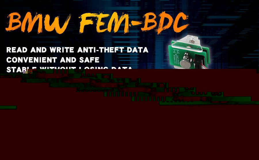 BMW FEM - BDC 95128 / 95256 чип IMMO 7 адаптер считывания данных UPA, OraceE5, VVDI PRG, CG PRO
