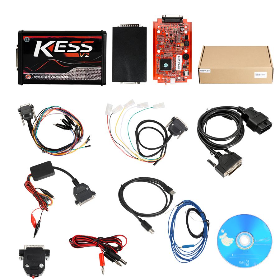 онлайновая версия KESS V5.017 с красным PCB Support 140 без маркеров