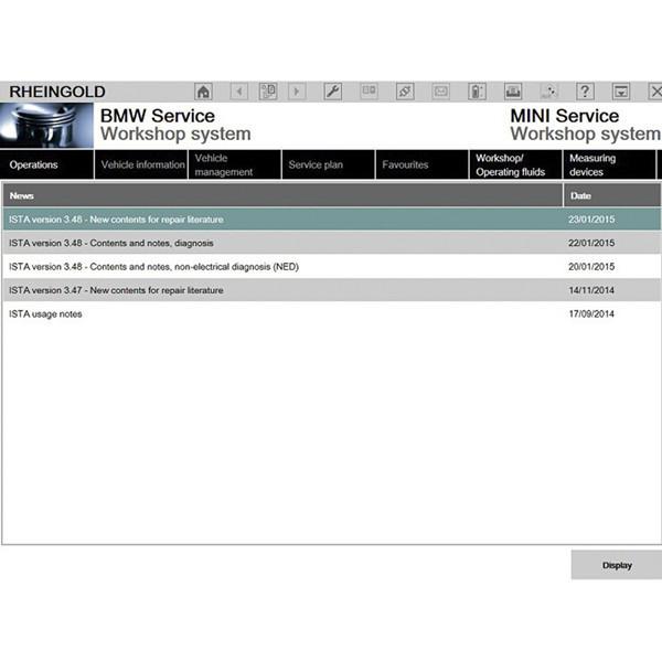 полная версия V2015.3 BMW ICOM ISTAD 3.4820ISTAP P3.5.5.1.1 Win8 System 256GB SSD