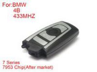 клавиша дистанционного управления 4 кнопка 433 МГц 7953 чип серебряная сторона BMW CAS4F платформа 7 серия
