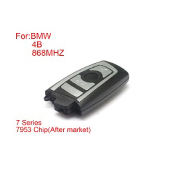 клавиша дистанционного управления 4 кнопка 868 МГц 7953 чип серебряная сторона BMW CAS4F платформа 7 серия