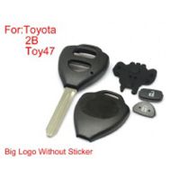 ключ с дистанционным управлением 2 кнопка toy47 большой знак и бумага для Toyota венок 10PCS / PLUD