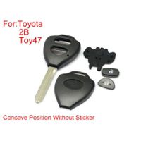 ключ дистанционного управления 2 кнопка TY47, без бумаги, коронка Toyota 10PCS / PLUD