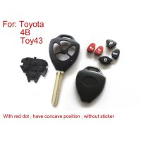 Toyota 5PCS / PLOT дистанционный ключ 4 кнопка (с красной точкой без наклейки)