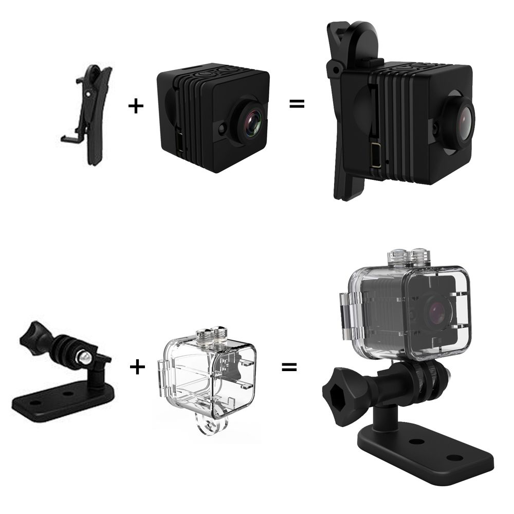 Q12 мини - камера HD 1080P мини - камера ночного видения наружная спортивная DV широкоугольная спортивная камера гидрокамера