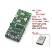 Toyota Intellectual Card 4 кнопка 31512MHz