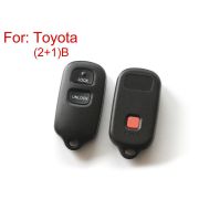 кнопка Toyota 2 + 1 удаленная оболочка ключа 5PCS / PLUD