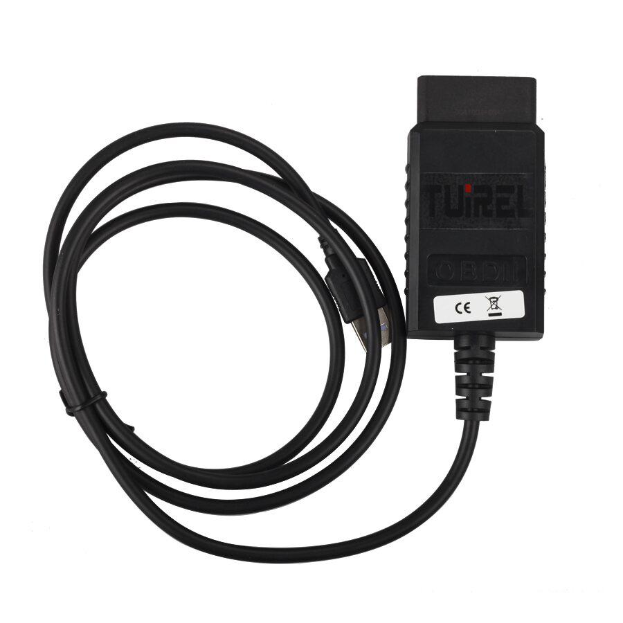 USB ELM327 V1.4 пластмассовый OBDII EOBD CAN шинный сканер и FT32RL чип программного обеспечения V2.1