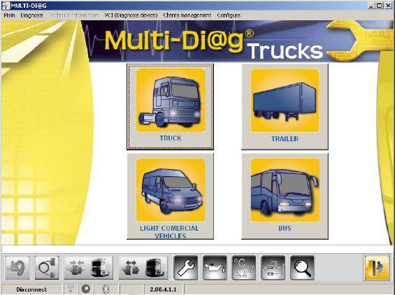 V2011C - многоязыковой грузовик многоязыковой DIAG