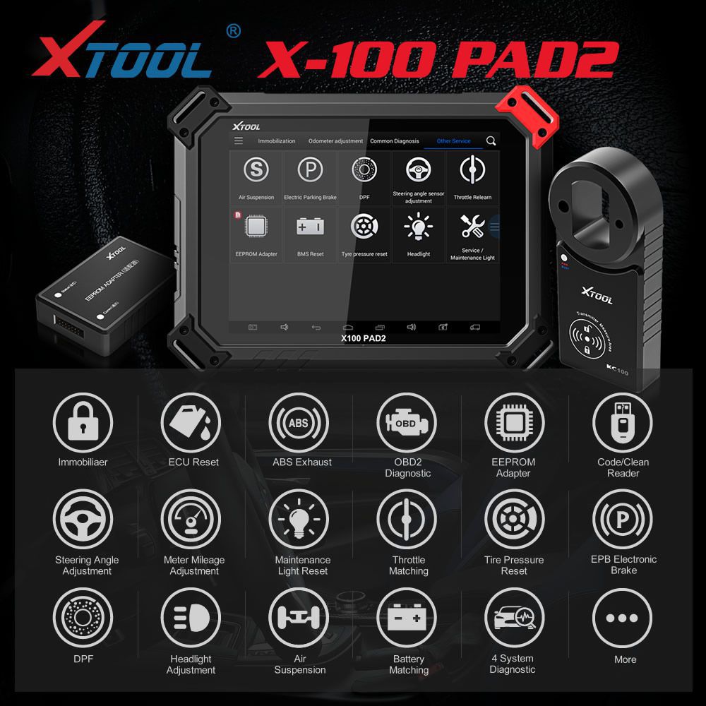 Полное программирование ключа XTooX100 X - 100 PAD2 PRO для всех