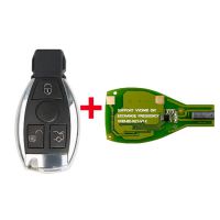 Xhorse VVDI BE Key Pro改良版，带智能钥匙外壳3按钮，适用于梅赛德斯-奔驰全套钥匙