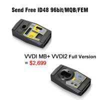 Xhorse VVDI MB сервис + VVDI2 полный вариант, включая OBD48 + 96 бит 48 клонов + MQB + BMW FEM / BDC