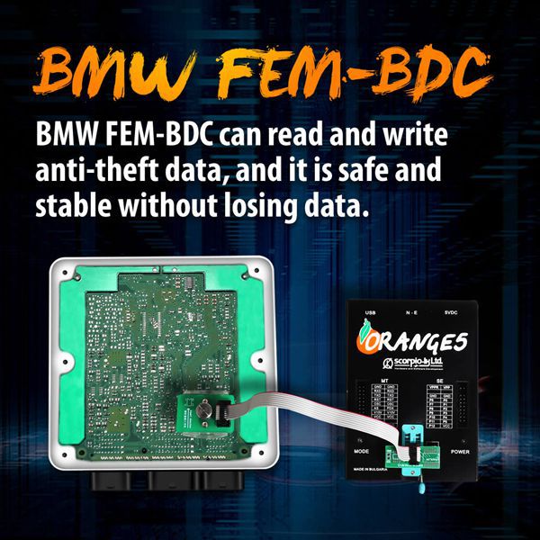 адаптер BMW - FEM - BDC - 8PIN - ORANGE5